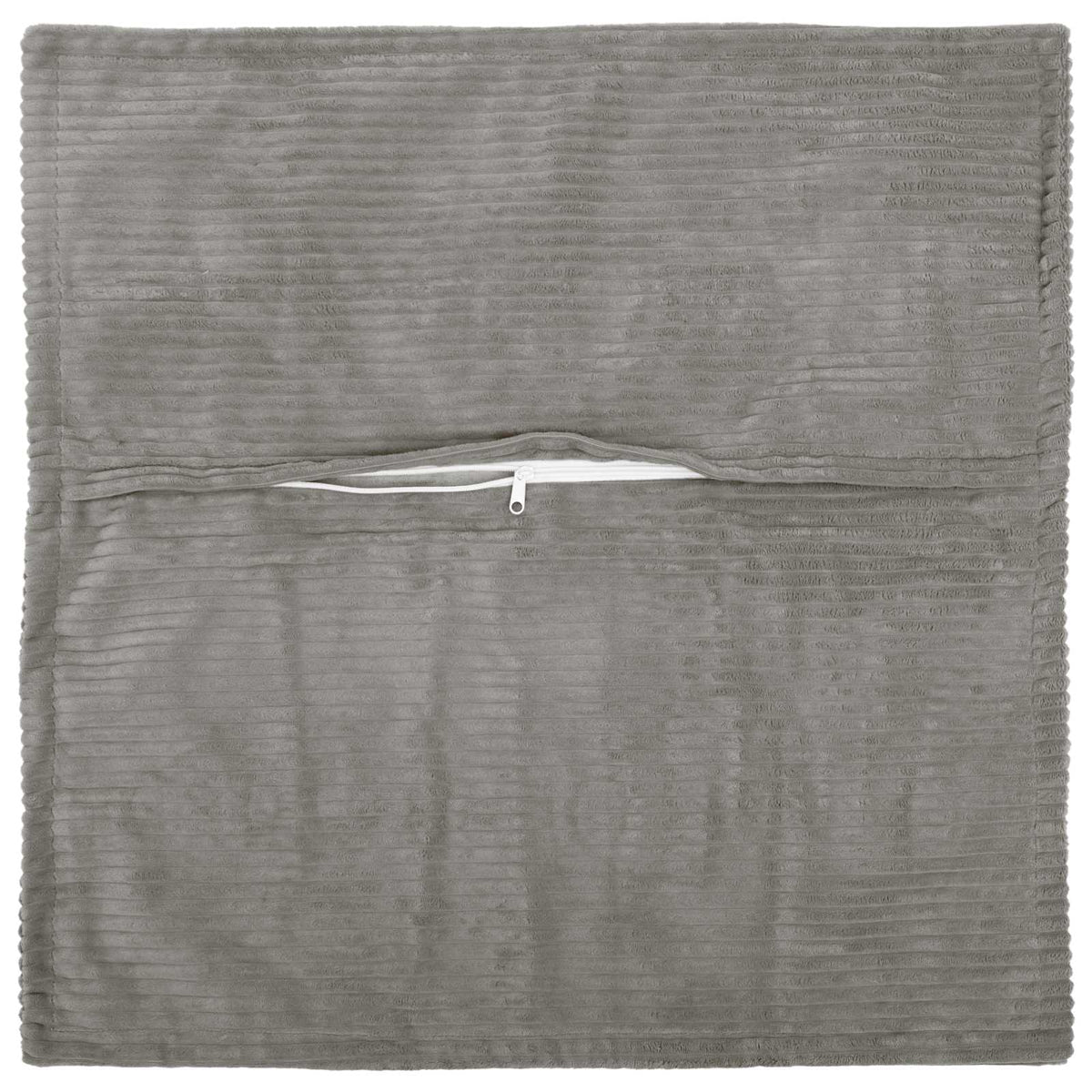 Grey Cushion Cover Corduroy 80x80cm