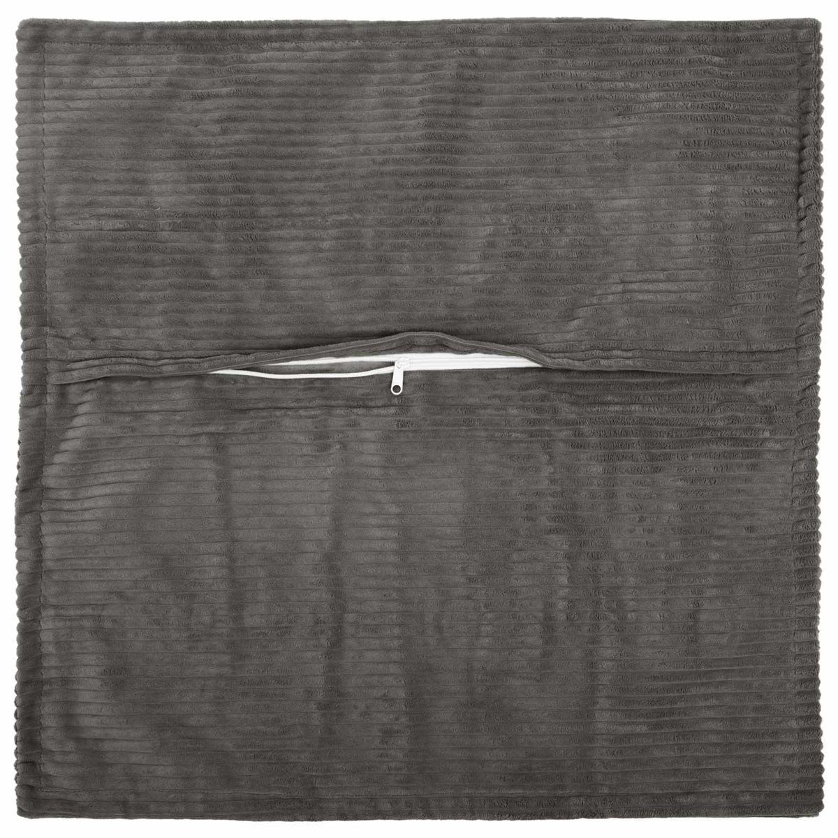 Cushion Cover Dark Grey Corduroy 80x80cm