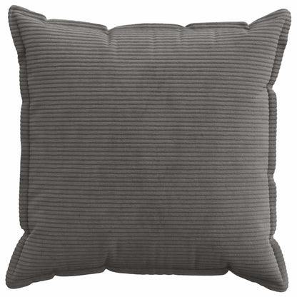 Cushion Cover Dark Grey Corduroy 80x80cm
