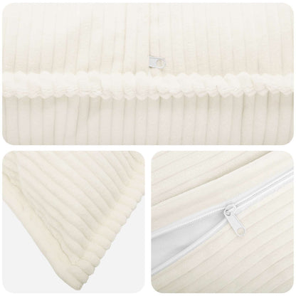 Cushion Cover Cream Corduroy 80x80cm