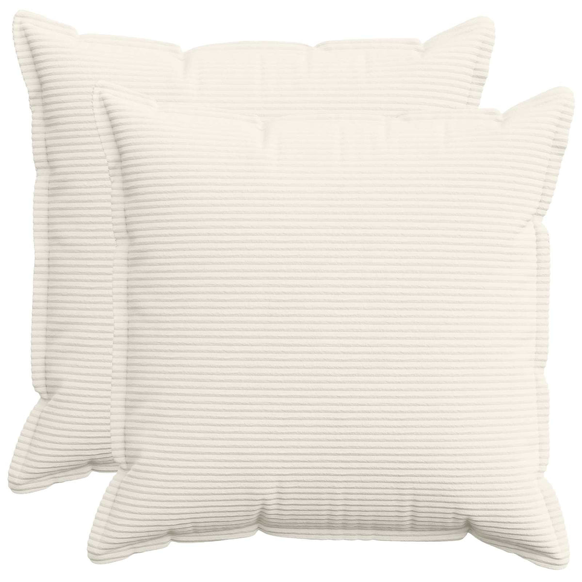 Cushion Cover Cream Corduroy 80x80cm