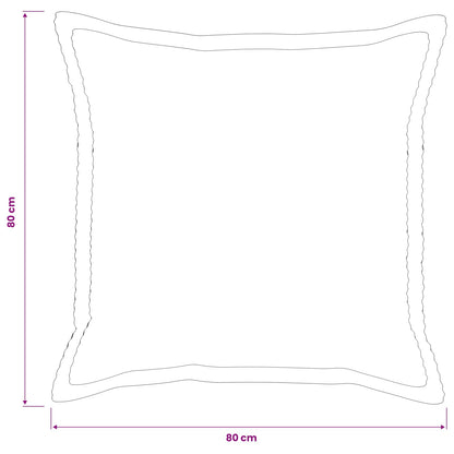 Cushion Cover Cream Corduroy 80x80cm