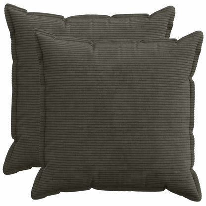 Cushion Cover Anthracite Corduroy 80x80cm