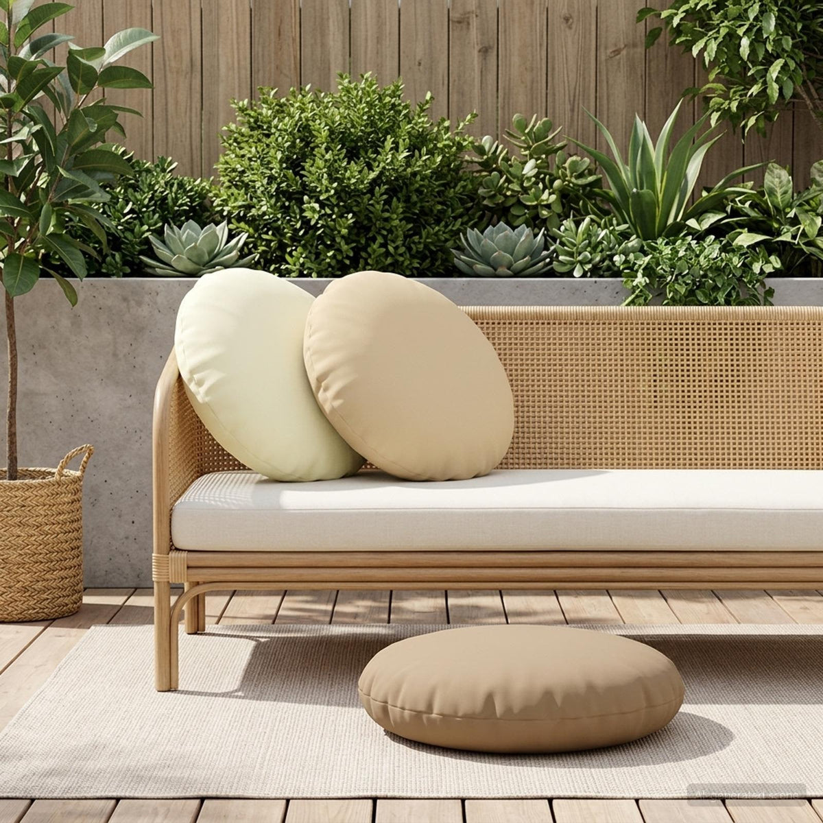 Beige Cushion Set 2pcs