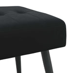 Black Velvet Tufted Bench 80cm | HomeAndLiving