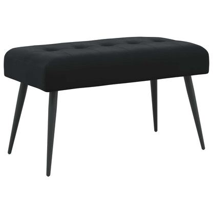 Black Velvet Tufted Bench 80cm | HomeAndLiving - 6