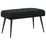Black Velvet Tufted Bench 80cm | HomeAndLiving