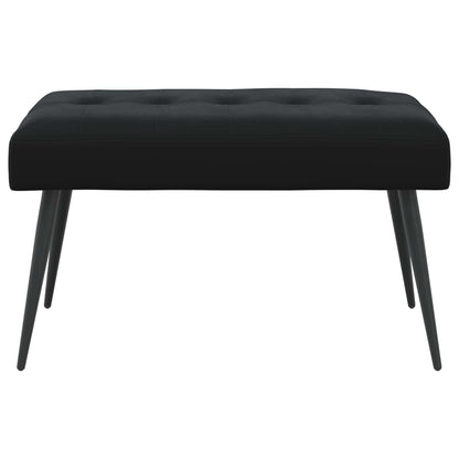 Black Velvet Tufted Bench 80cm | HomeAndLiving - 7