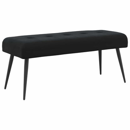 Black Velvet Button Tufted Bench 110cm | HomeAndLiving - 2