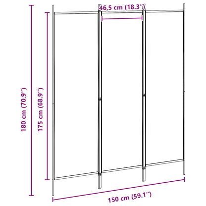 Fabric Room Divider Beige 150x180cm | HomeAndLiving