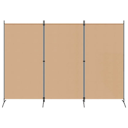 3-Panel Fabric Room Divider Beige 260x180cm | HomeAndLiving