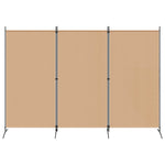 3-Panel Fabric Room Divider Beige 260x180cm | HomeAndLiving