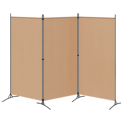 3-Panel Fabric Room Divider Beige 260x180cm | HomeAndLiving