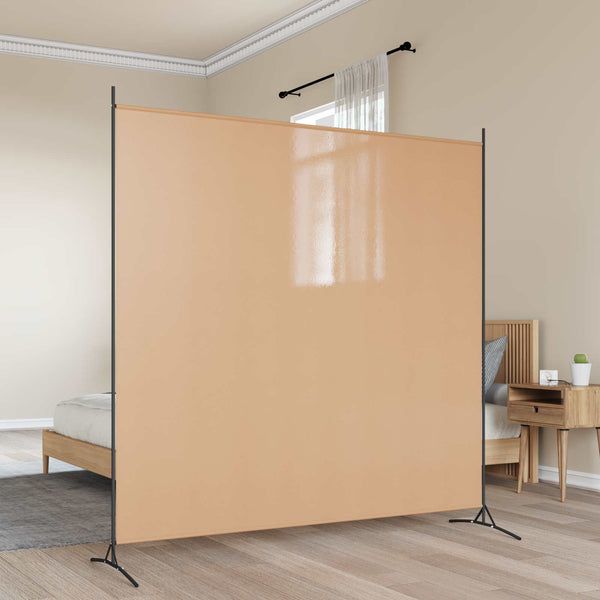  Fabric Room Divider Single Panel Beige | HomeAndLiving