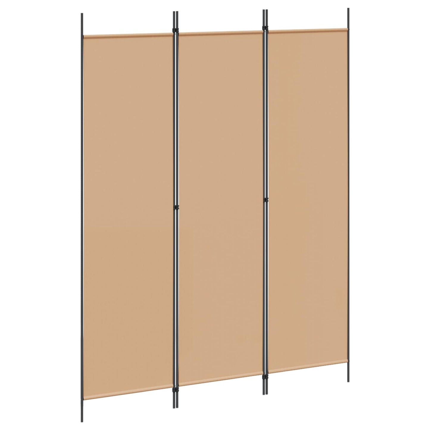 3-Panel Fabric Room Divider Beige 150x200cm | HomeAndLiving