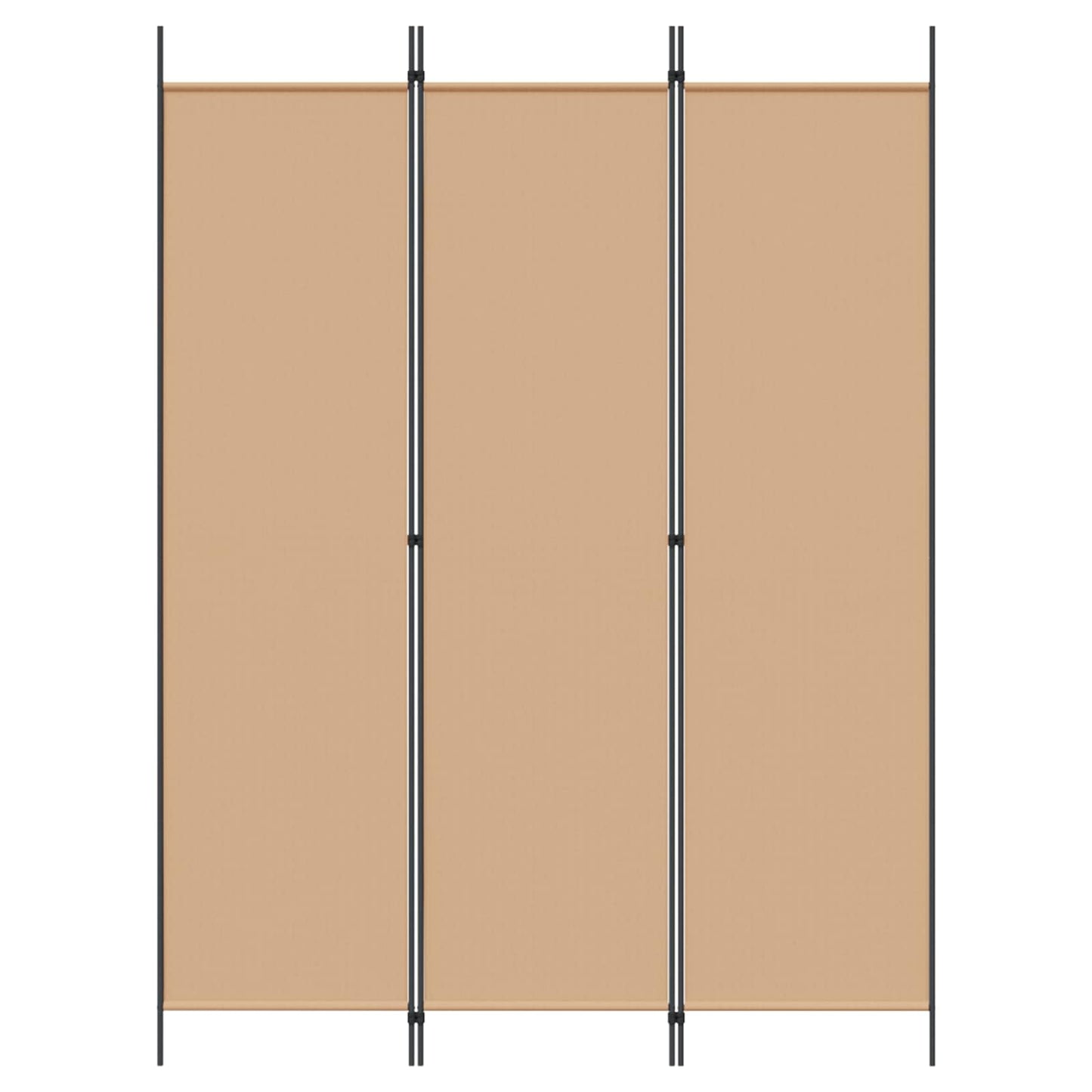 3-Panel Fabric Room Divider Beige 150x200cm | HomeAndLiving