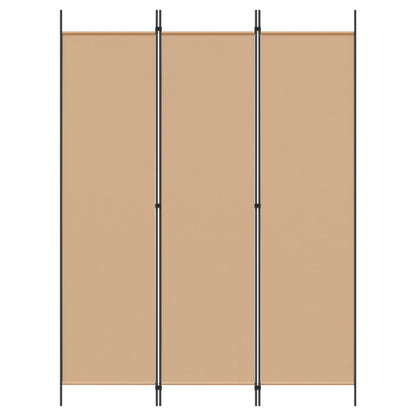 3-Panel Fabric Room Divider Beige 150x200cm | HomeAndLiving