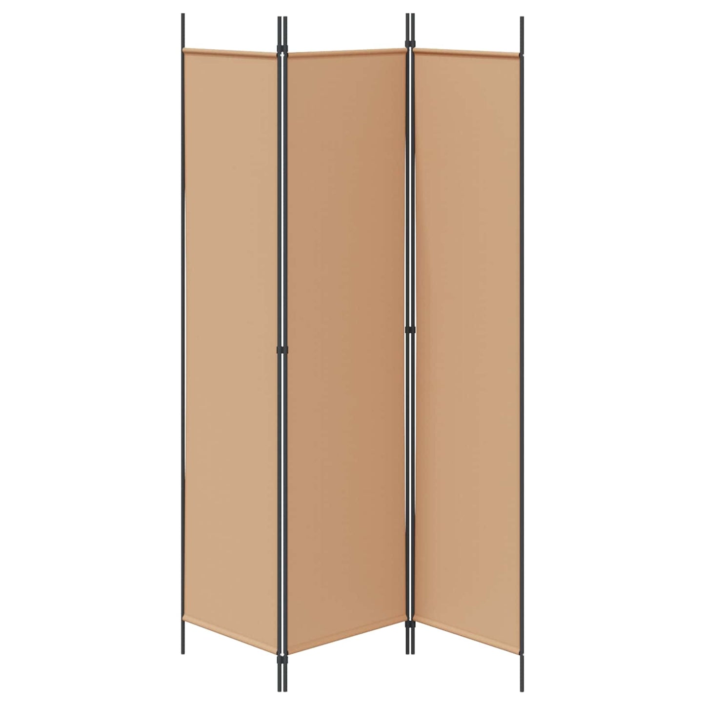 3-Panel Fabric Room Divider Beige 150x200cm | HomeAndLiving