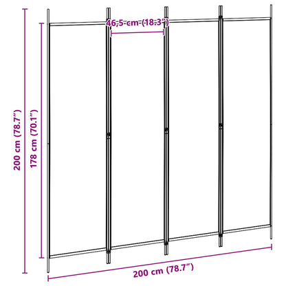 Room Divider Polyester Steel Frame | HomeAndLiving