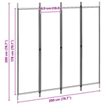Room Divider Polyester Steel Frame | HomeAndLiving