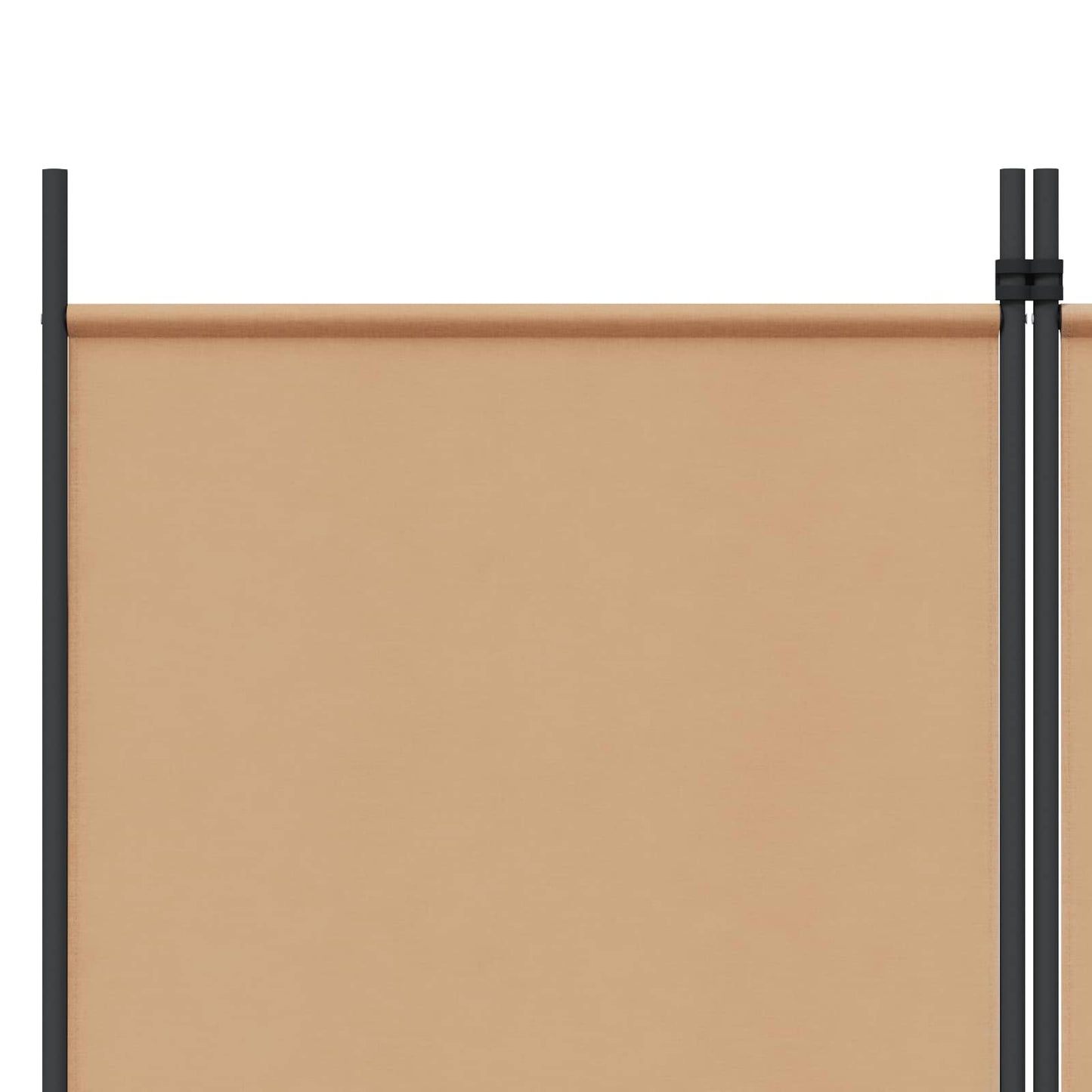 5-Panel Room Divider Beige Fabric 250x200cm | HomeAndLiving
