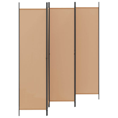 5-Panel Room Divider Beige Fabric 250x200cm | HomeAndLiving