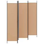 5-Panel Room Divider Beige Fabric 250x200cm | HomeAndLiving