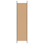 5-Panel Room Divider Beige Fabric 250x200cm | HomeAndLiving
