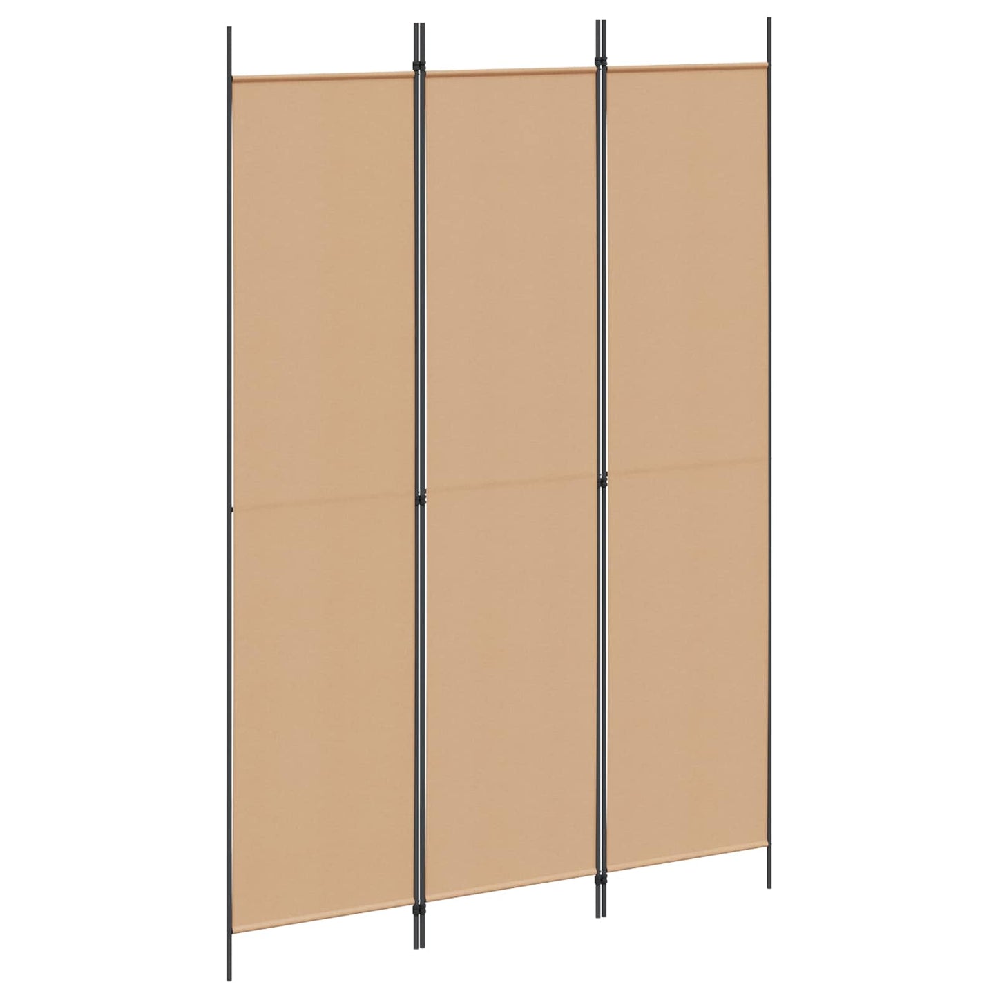 3-Panel Room Divider Beige Fabric 150x220cm | HomeAndLiving