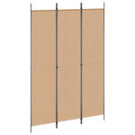 3-Panel Room Divider Beige Fabric 150x220cm | HomeAndLiving