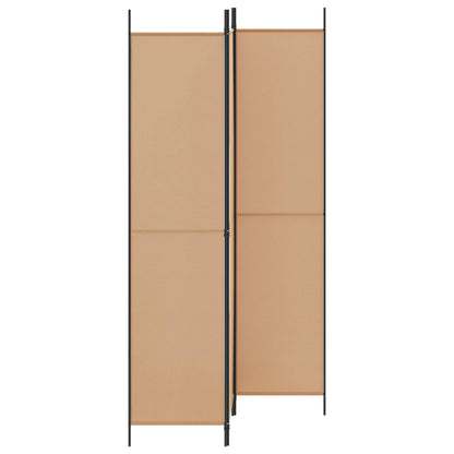 3-Panel Room Divider Beige Fabric 150x220cm | HomeAndLiving