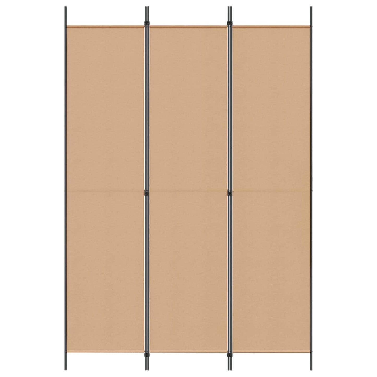 3-Panel Room Divider Beige Fabric 150x220cm | HomeAndLiving