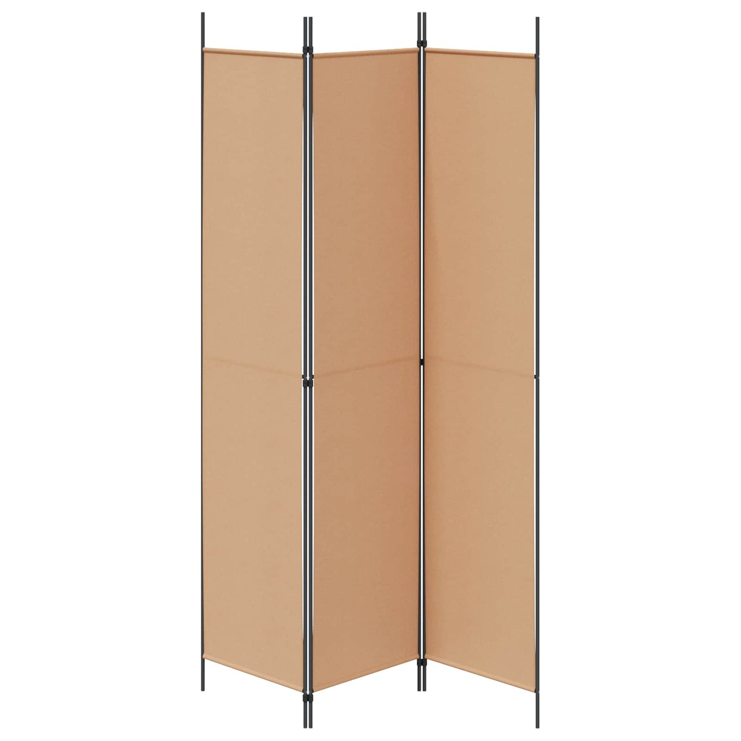 3-Panel Room Divider Beige Fabric 150x220cm | HomeAndLiving