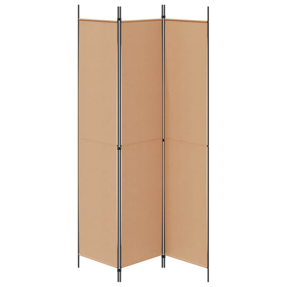3-Panel Room Divider Beige Fabric 150x220cm | HomeAndLiving
