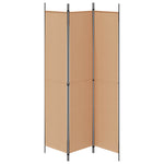 3-Panel Room Divider Beige Fabric 150x220cm | HomeAndLiving