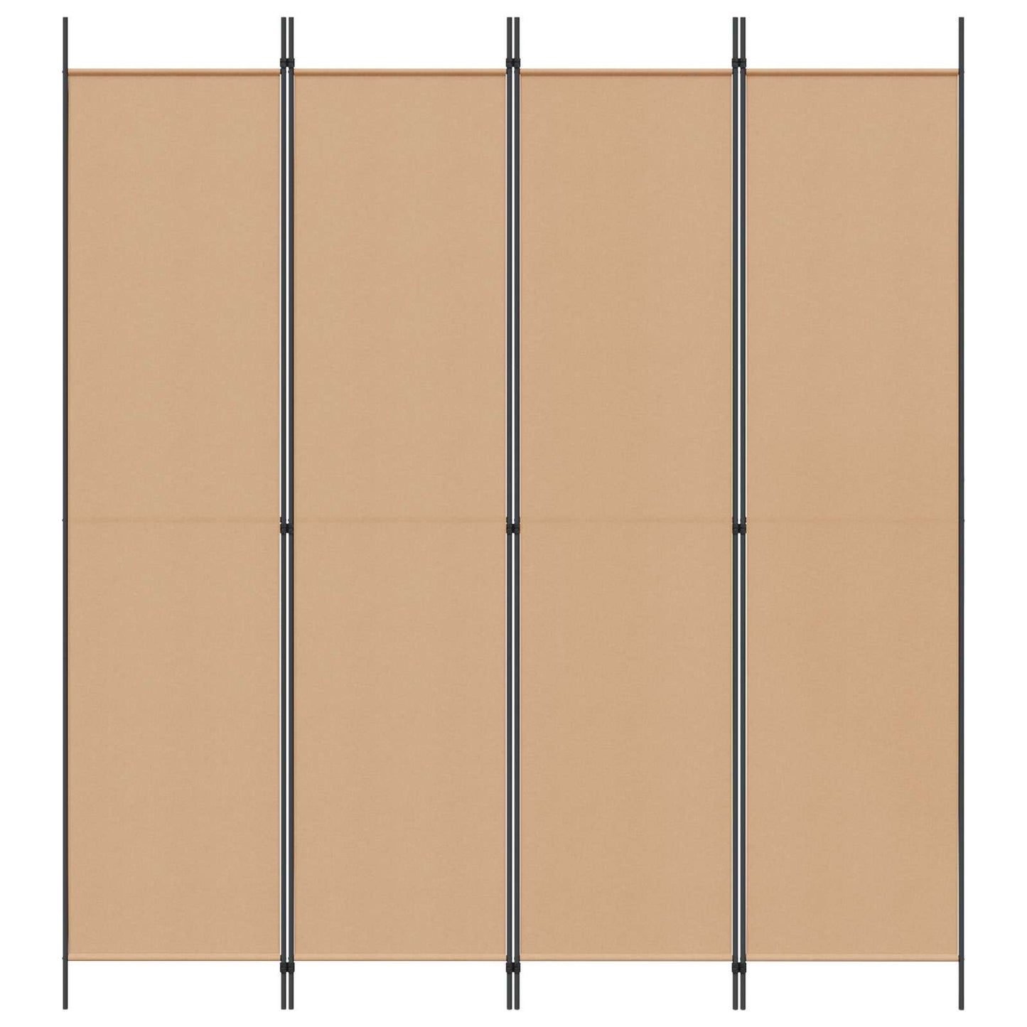 4-Panel Fabric Room Divider Beige 200x220cm | HomeAndLiving