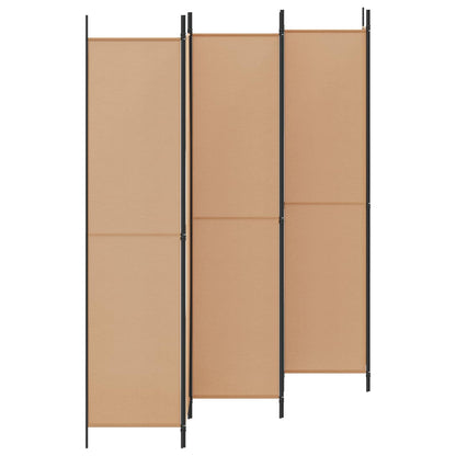 6-Panel Room Divider Beige Fabric 300x220cm | HomeAndLiving - 3