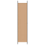 6-Panel Room Divider Beige Fabric 300x220cm | HomeAndLiving