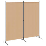 Fabric Room Divider 2-Panel Beige 175x180cm | HomeAndLiving