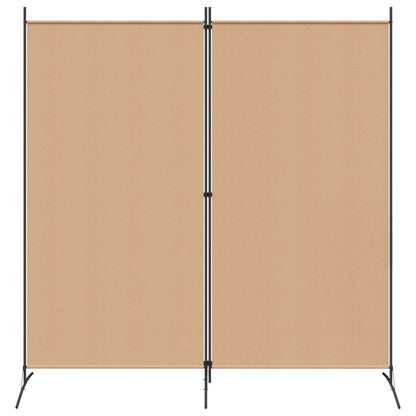 Fabric Room Divider 2-Panel Beige 175x180cm | HomeAndLiving