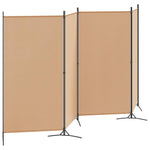 4-Panel Fabric Room Divider Beige 346cm | HomeAndLiving