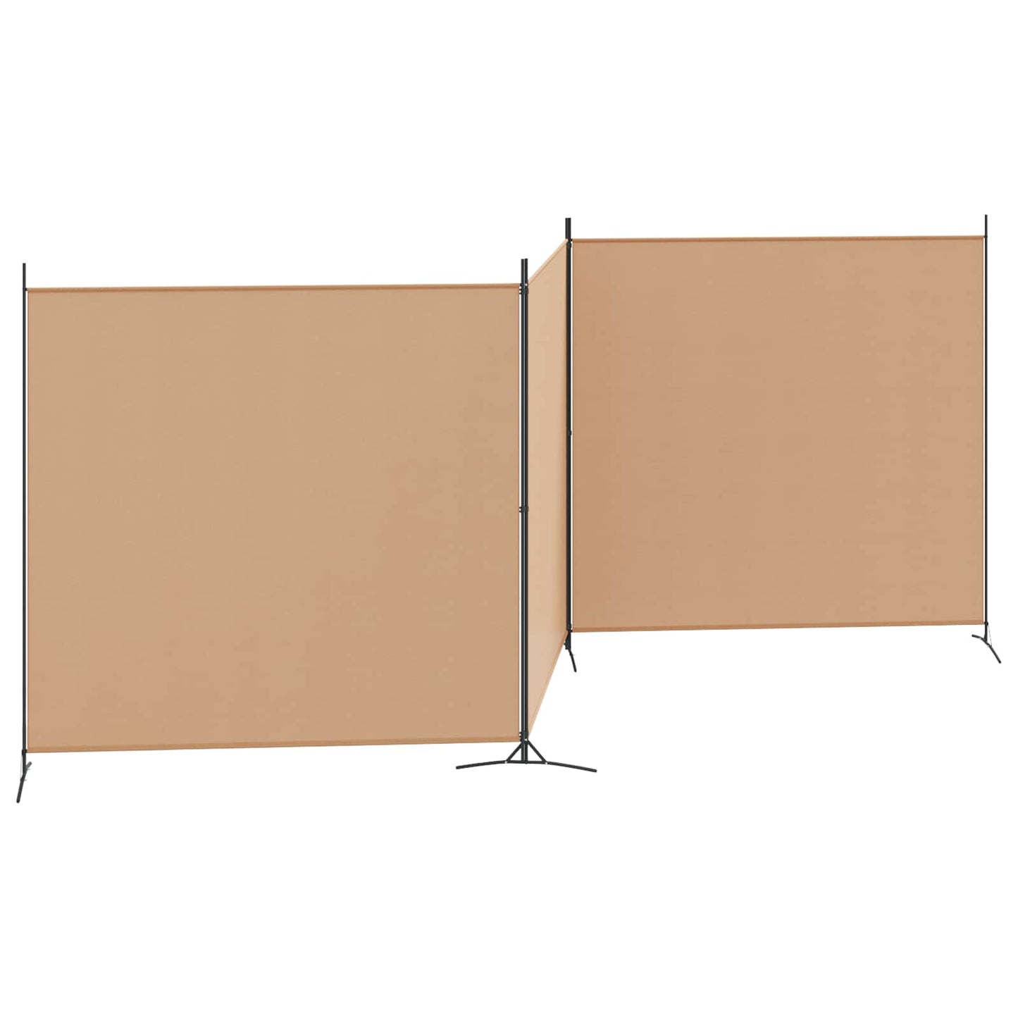 4-Panel Fabric Room Divider 525x180cm | HomeAndLiving