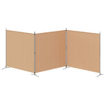 4-Panel Fabric Room Divider 525x180cm | HomeAndLiving