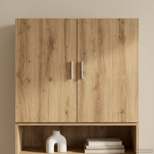 Wall Cabinet Artisan Oak 80cm Engineered Wood | HomeAndLivin