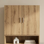 Wall Cabinet Artisan Oak 80cm Engineered Wood | HomeAndLivin