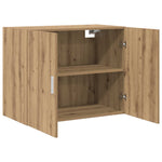 Wall Cabinet Artisan Oak 80cm Engineered Wood | HomeAndLivin