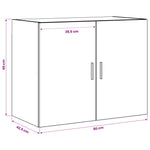 Wall Cabinet Artisan Oak 80cm Engineered Wood | HomeAndLivin