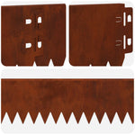 Steel Lawn Edging 20 Pack Rusty Finish | HomeAndLiving