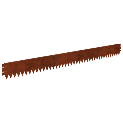 Steel Lawn Edging 20 Pack Rusty Finish | HomeAndLiving - 2