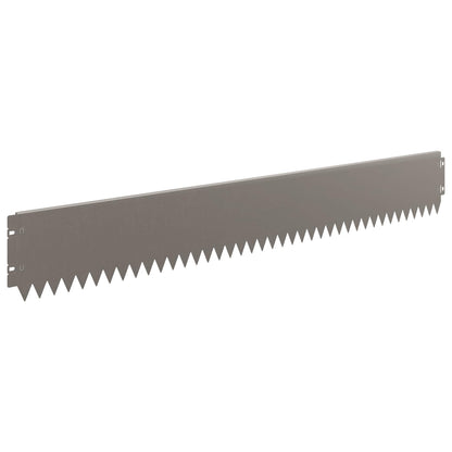 Steel Lawn Edging 10 Pack Rusty Garden Border | HomeAndLivin - 5